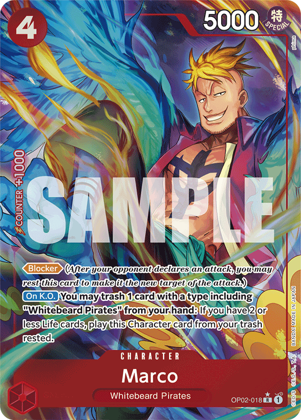 Marco (Alternate Art) OP02-018 - Premium Booster PRB01 kart görseli