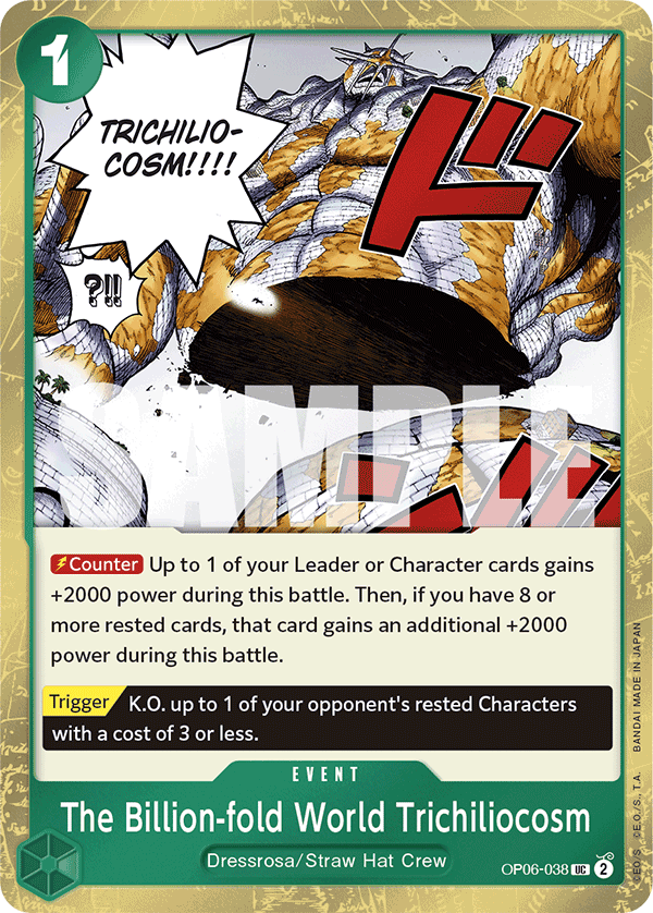 The Billion-fold World Trichiliocosm (Jolly Roger  OP06-038 - Premium Booster PRB01 kart görseli