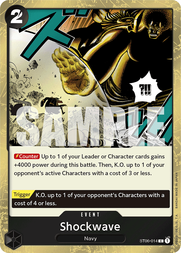 Shockwave (Jolly Roger Foil) ST06-014 - Premium Booster PRB01 kart görseli