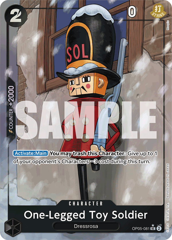 One-Legged Toy Soldier (Full Art) OP05-081 - Premium Booster PRB01 kart görseli
