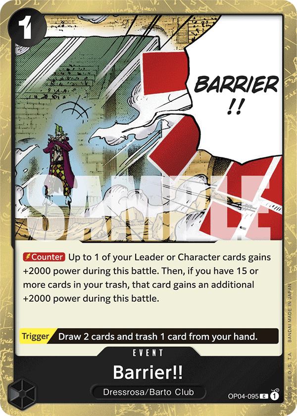 Barrier!! (Jolly Roger Foil) OP04-095 - Premium Booster PRB01 kart görseli