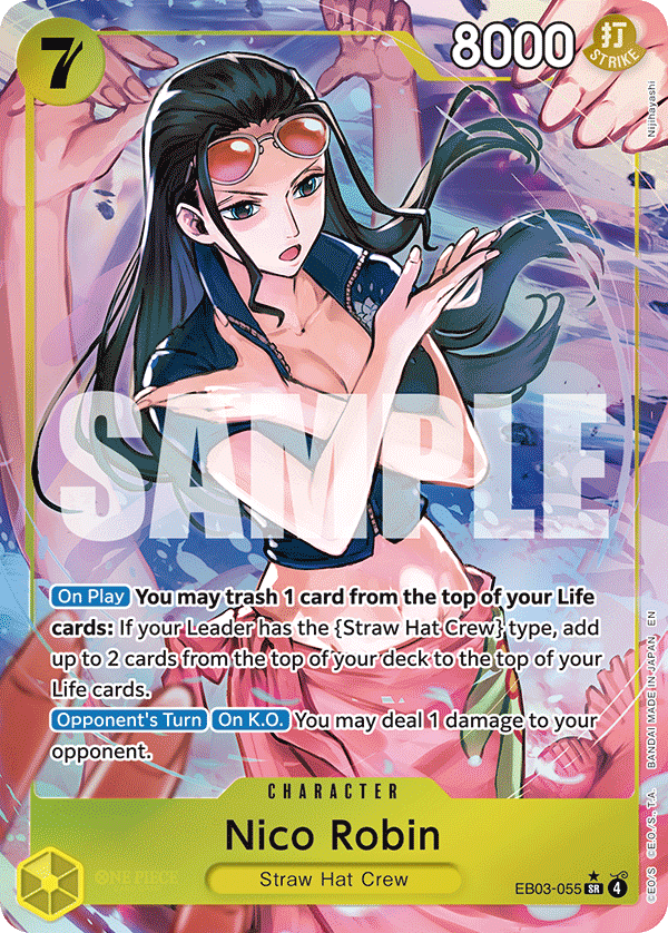 Nico Robin (055) (Alternate Art) EB03-055 - Extra Booster: One Piece Heroine's Edition EB03 kart görseli