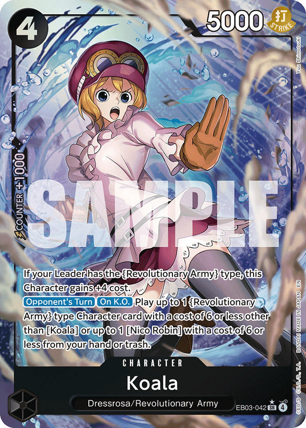 Koala (Alternate Art) EB03-042 - Extra Booster: One Piece Heroine's Edition EB03 kart görseli