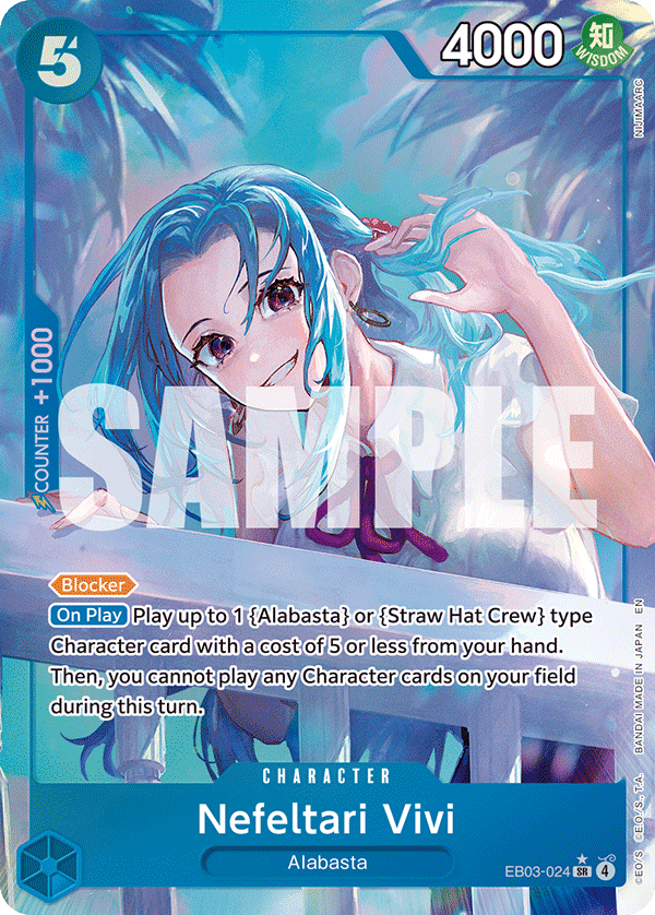 Nefeltari Vivi (024) (Alternate Art) EB03-024 - Extra Booster: One Piece Heroine's Edition EB03 kart görseli