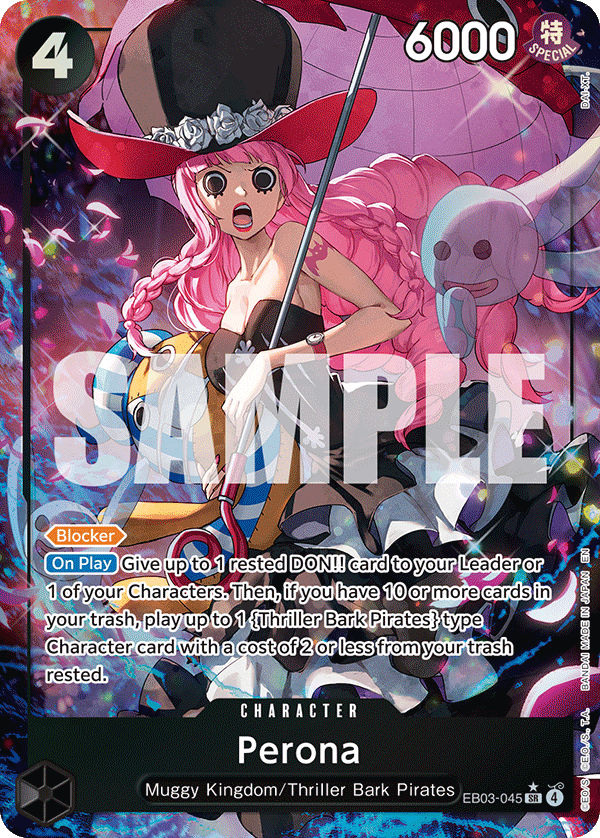 Perona (045) (Alternate Art) EB03-045 - Extra Booster: One Piece Heroine's Edition EB03 kart görseli