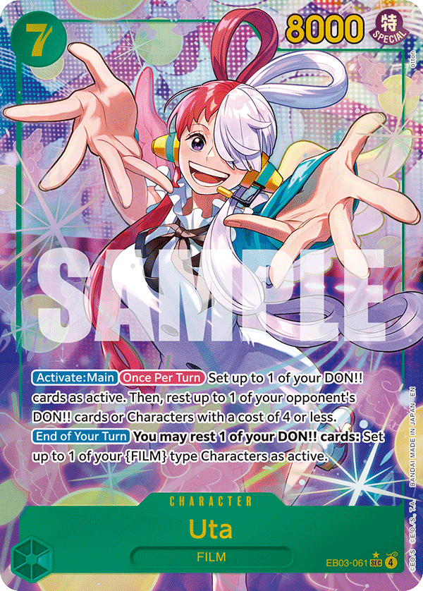 Uta (061) (Alternate Art) EB03-061 - Extra Booster: One Piece Heroine's Edition EB03 kart görseli