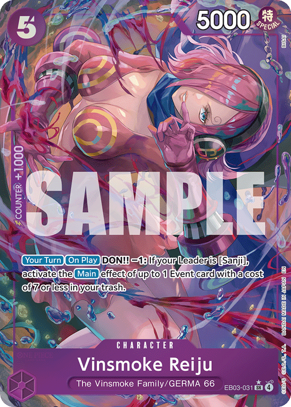 Vinsmoke Reiju (Alternate Art) EB03-031 - Extra Booster: One Piece Heroine's Edition EB03 kart görseli