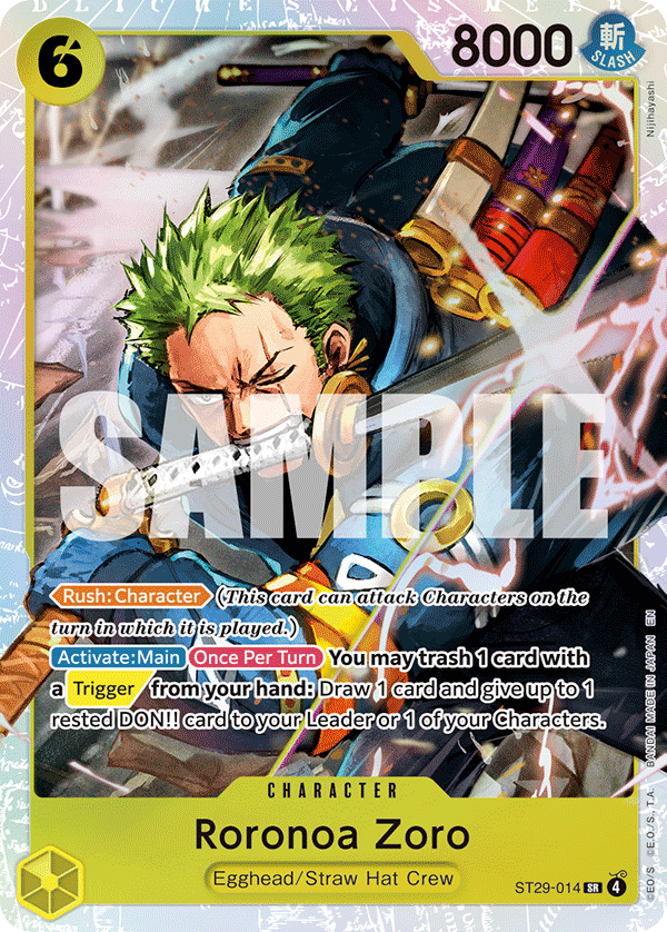 Roronoa Zoro ST29-014 - ST29: Egghead kart görseli