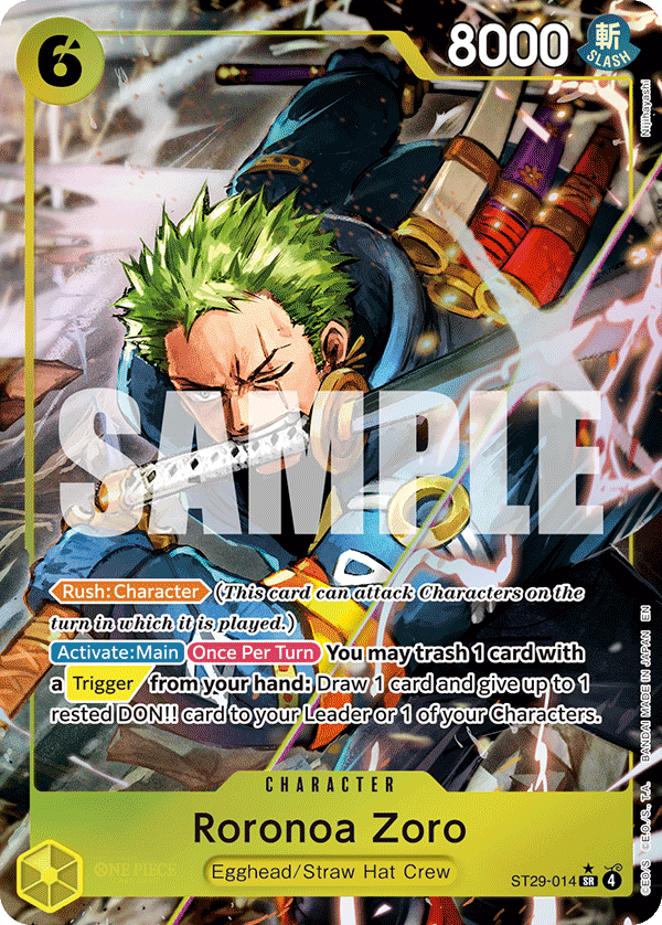 Roronoa Zoro (Full Art) ST29-014 - ST29: Egghead kart görseli