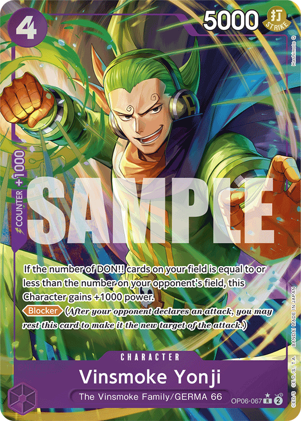Vinsmoke Yonji (OP06-067) (Alternate Art) OP06-067 - Premium Booster PRB01 kart görseli