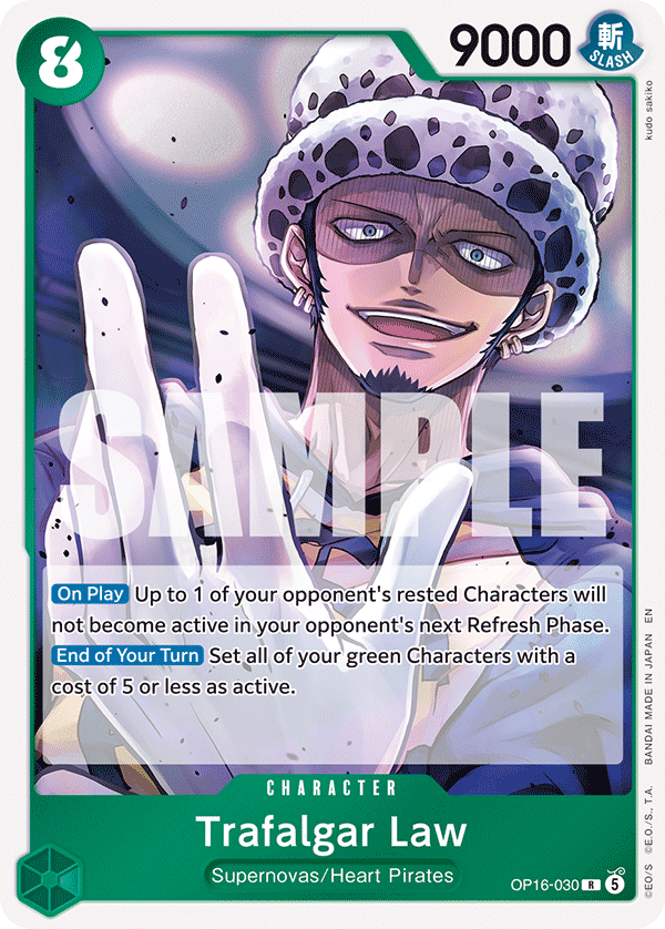 Trafalgar Law (030) OP16-030 - The Time of Battle OP16 kart görseli