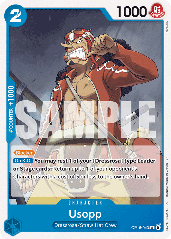 Usopp OP16-043 - The Time of Battle OP16 kart görseli