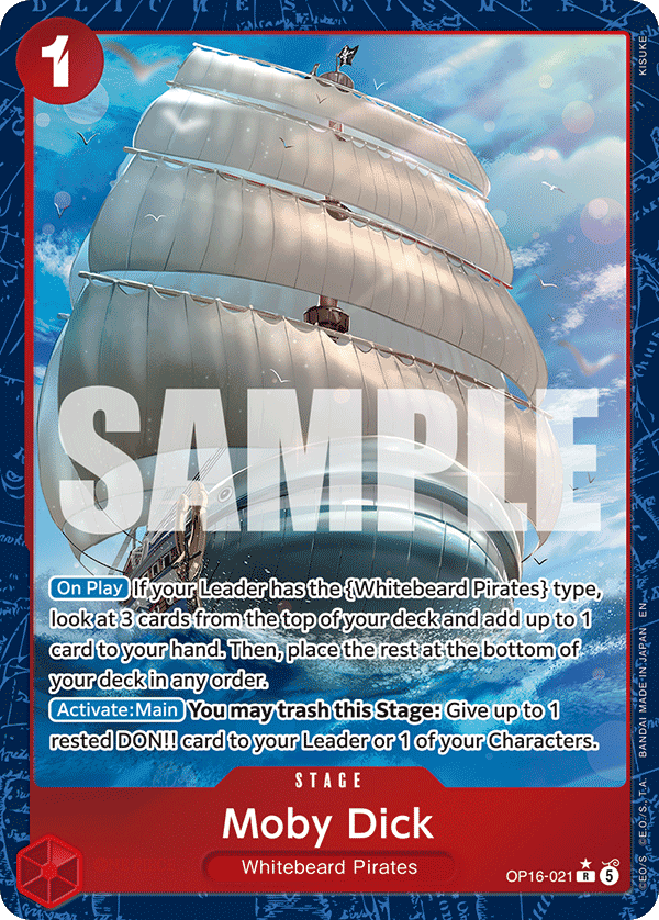 Moby Dick (Alternate Art) OP16-021 - The Time of Battle OP16 kart görseli