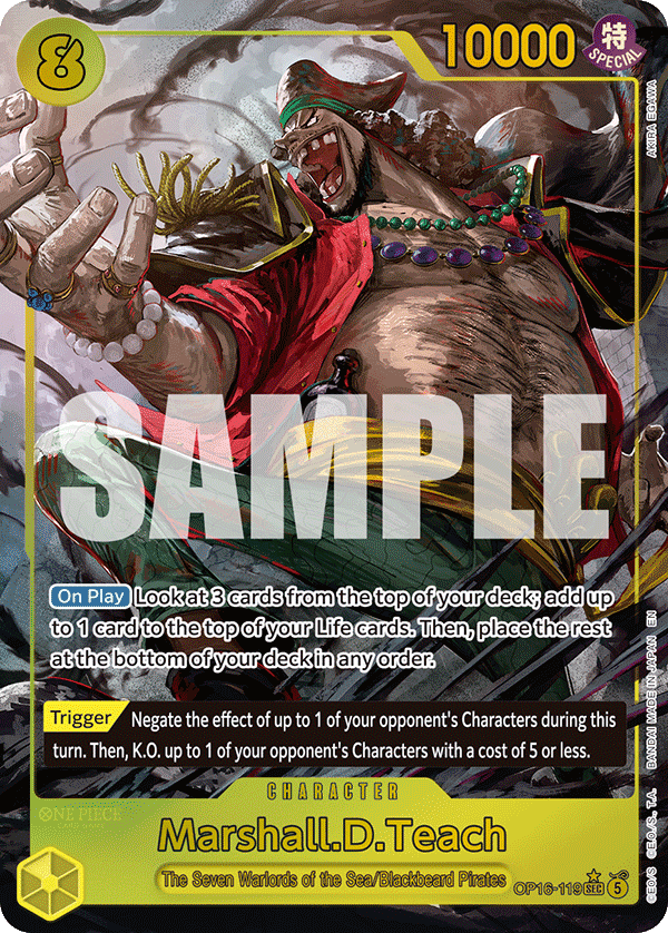 Marshall.D.Teach (119) (Alternate Art) OP16-119 - The Time of Battle OP16 kart görseli