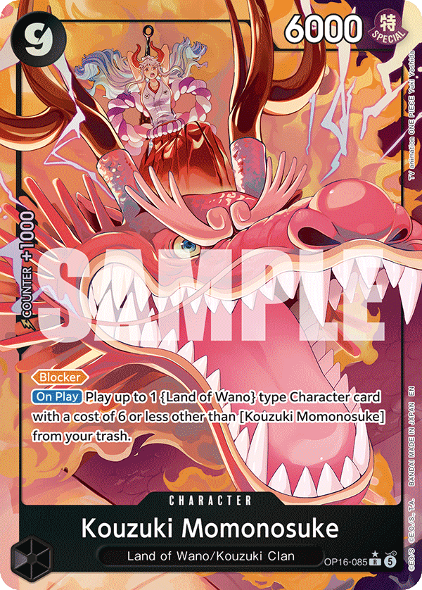 Kouzuki Momonosuke (085) (Alternate Art) OP16-085 - The Time of Battle OP16 kart görseli
