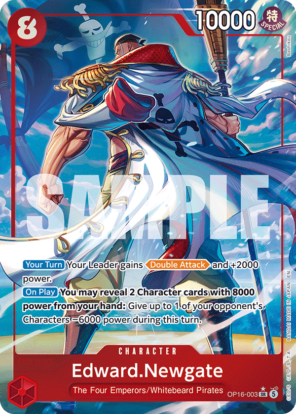 Edward.Newgate (Alternate Art) OP16-003 - The Time of Battle OP16 kart görseli