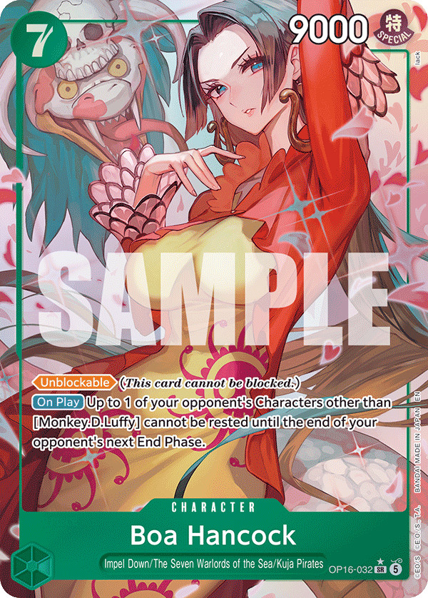 Boa Hancock (Alternate Art) OP16-032 - The Time of Battle OP16 kart görseli