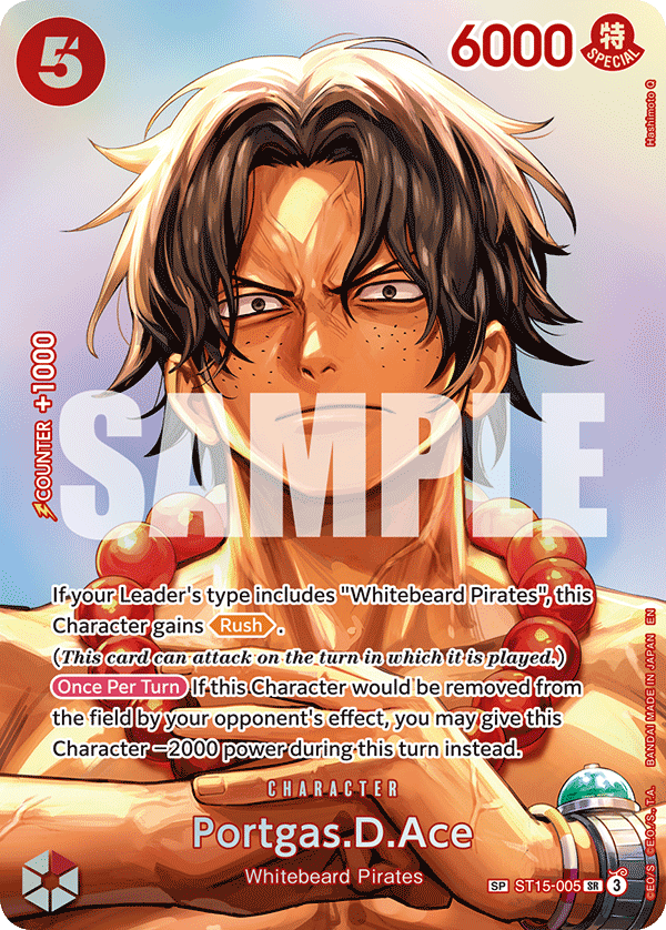 Portgas.D.Ace (SP) ST15-005 - The Time of Battle OP16 kart görseli