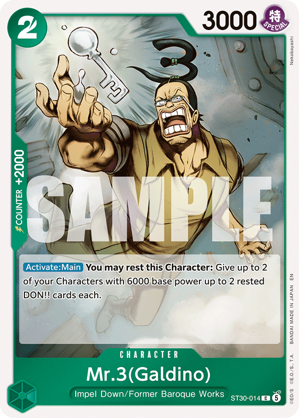 Mr.3(Galdino) ST30-014 - Starter Deck EX: Luffy & Ace ST30 kart görseli