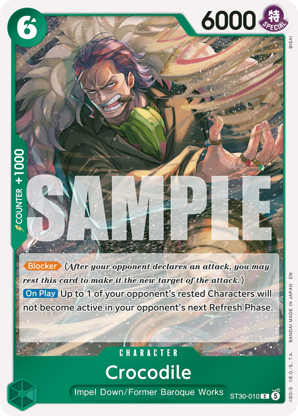 Crocodile ST30-010 - Starter Deck EX: Luffy & Ace ST30 kart görseli