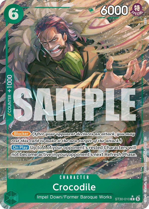 Crocodile (Full Art) ST30-010 - Starter Deck EX: Luffy & Ace ST30 kart görseli