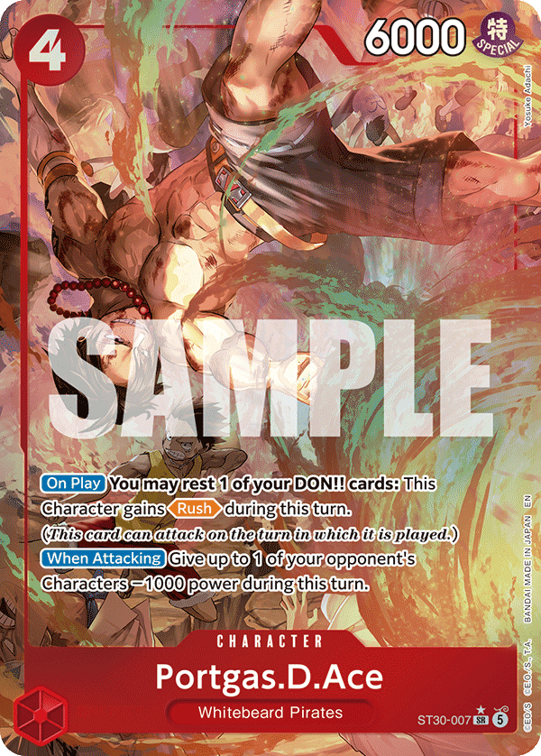 Portgas.D.Ace (007) (Parallel) ST30-007 - Starter Deck EX: Luffy & Ace ST30 kart görseli