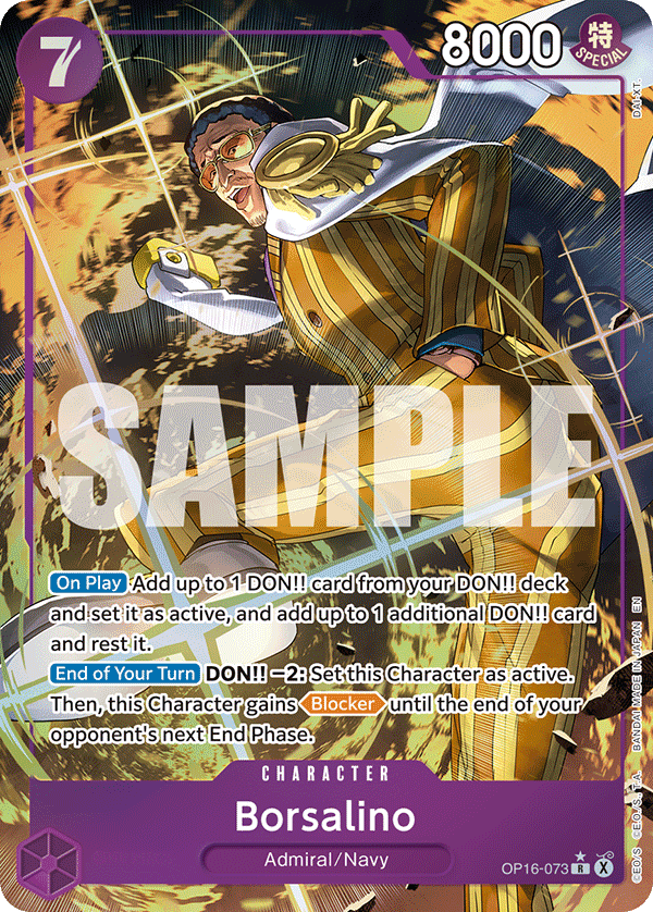 Borsalino (Alternate Art) OP16-073 - The Time of Battle OP16 kart görseli