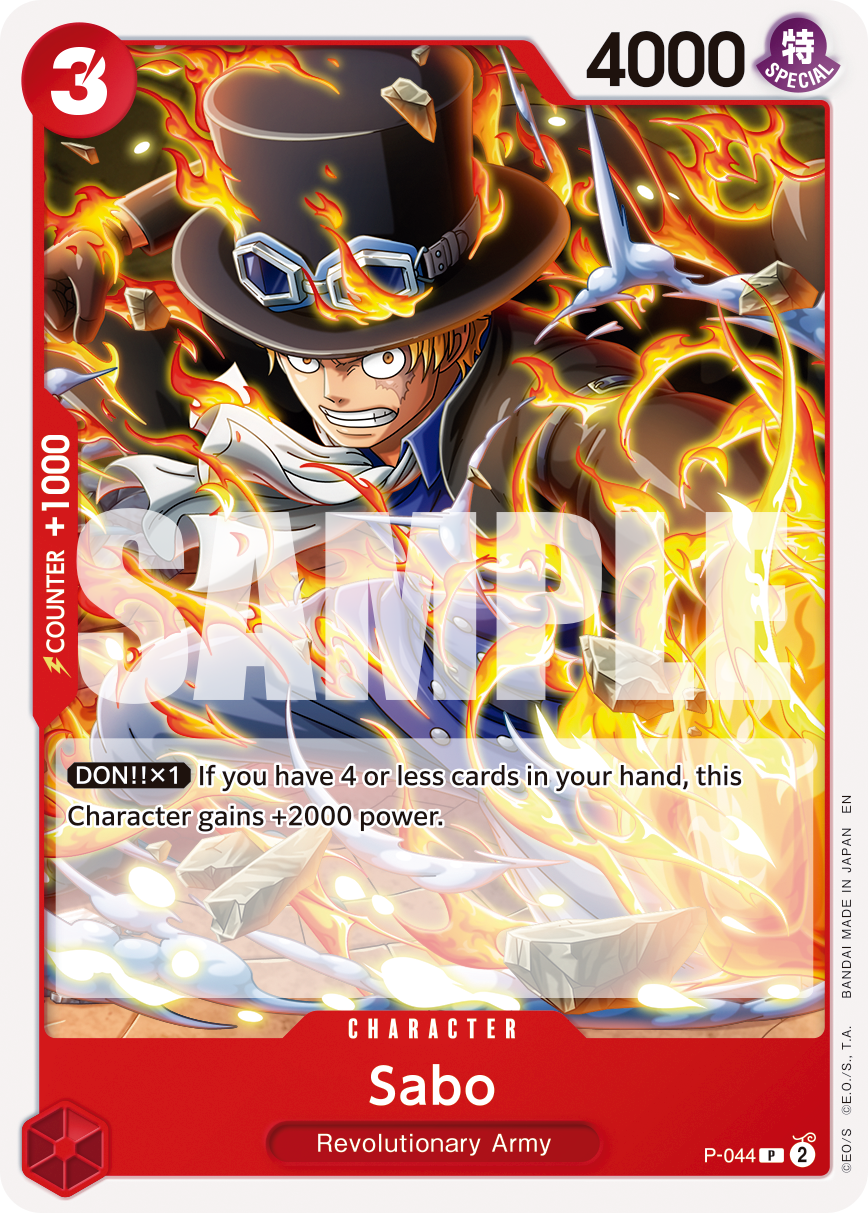 Sabo P-044 - PREMIUM BOOSTER -ONE PIECE CARD THE BEST vol.2- [PRB-02] kart görseli