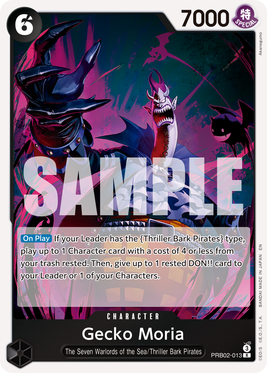 Gecko Moria PRB02-013 - PREMIUM BOOSTER -ONE PIECE CARD THE BEST vol.2- [PRB-02] kart görseli