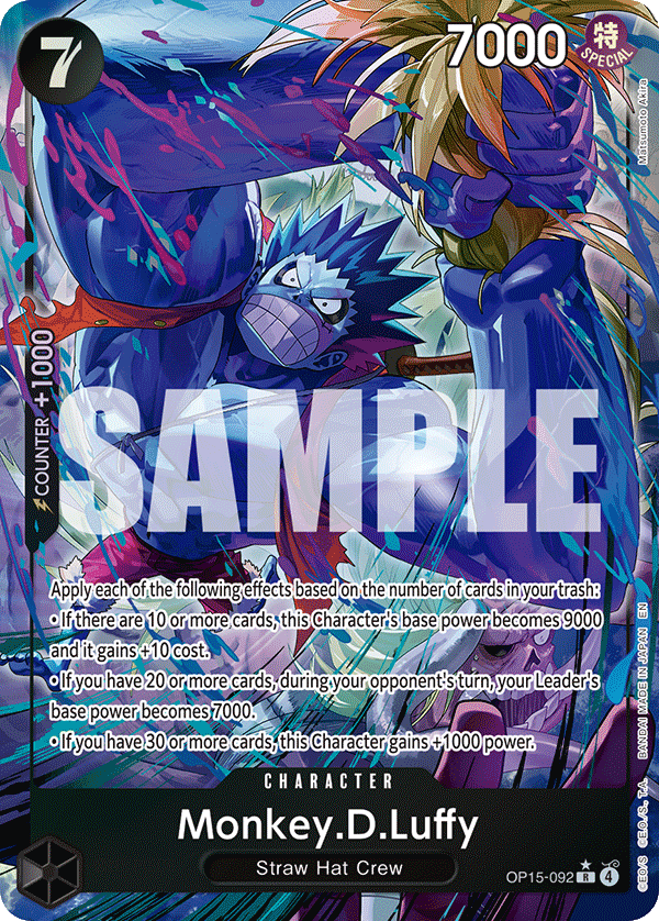 Monkey.D.Luffy (Alternate Art) OP15-092 istek listesi kartı