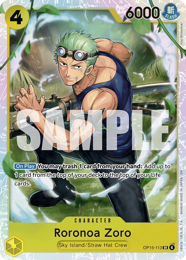 Roronoa Zoro OP15-113 - BOOSTER PACK -Adventure on KAMI’s Island- [OP-15] kart gorseli