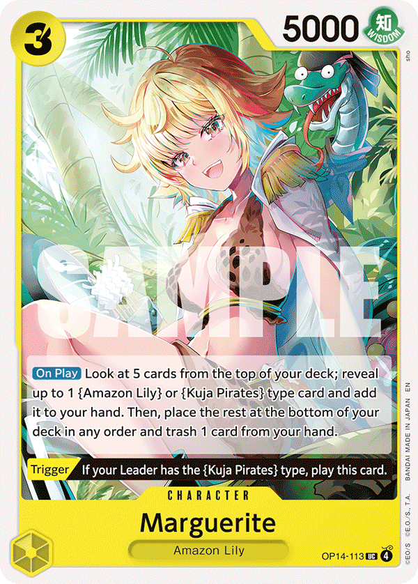 Marguerite OP14-113 - BOOSTER PACK -The Azure Sea’s Seven- [OP-14] kart görseli