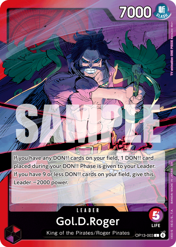 Gol.D.Roger OP13-003 - BOOSTER PACK -Carrying on His Will- [OP-13] kart görseli