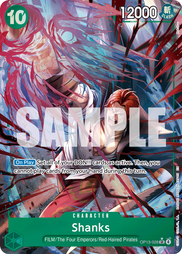 Shanks (Alternate Art) OP13-028 istek listesi kartı