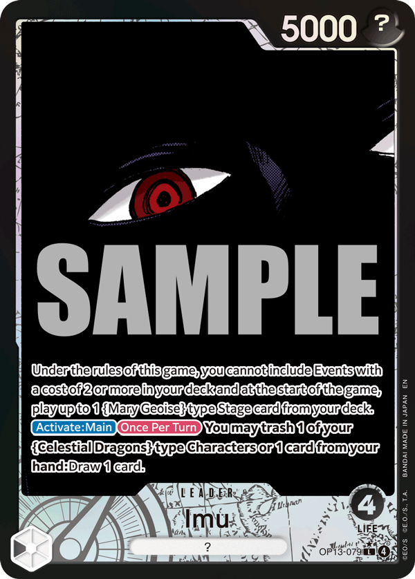 Imu (Alternate Art) OP13-079 - BOOSTER PACK -Carrying on His Will- [OP-13] kart görseli