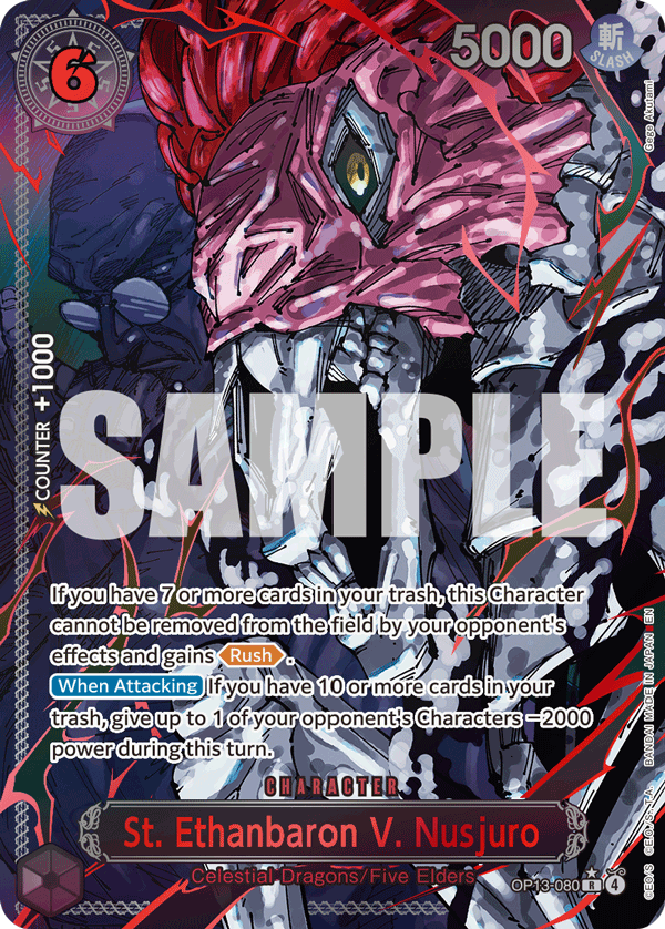 St. Ethanbaron V. Nusjuro (Alternate Art) OP13-080 istek listesi kartı
