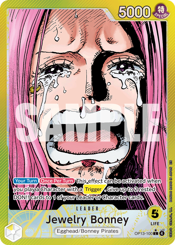 Jewelry Bonney (Alternate Art) OP13-100 - BOOSTER PACK -Carrying on His Will- [OP-13] kart görseli