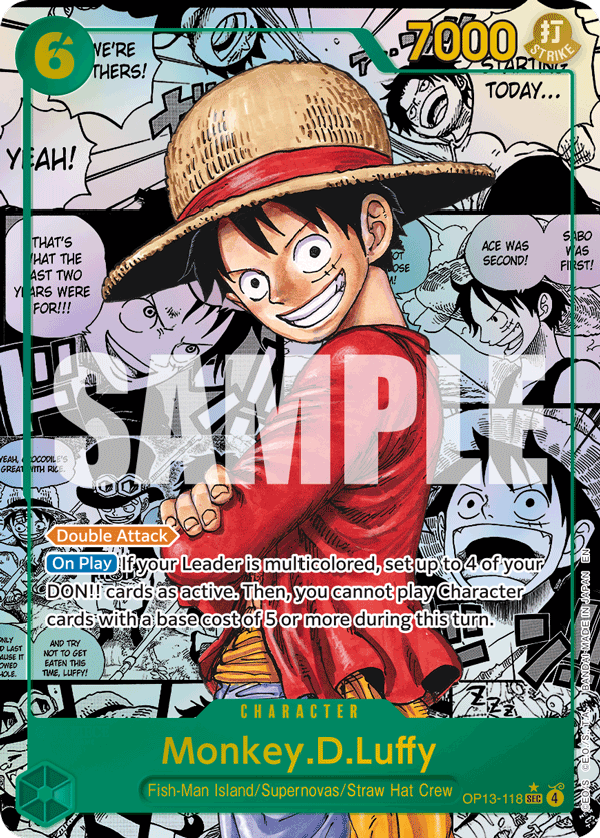 Monkey.D.Luffy (Alternate Art) OP13-118 istek listesi kartı