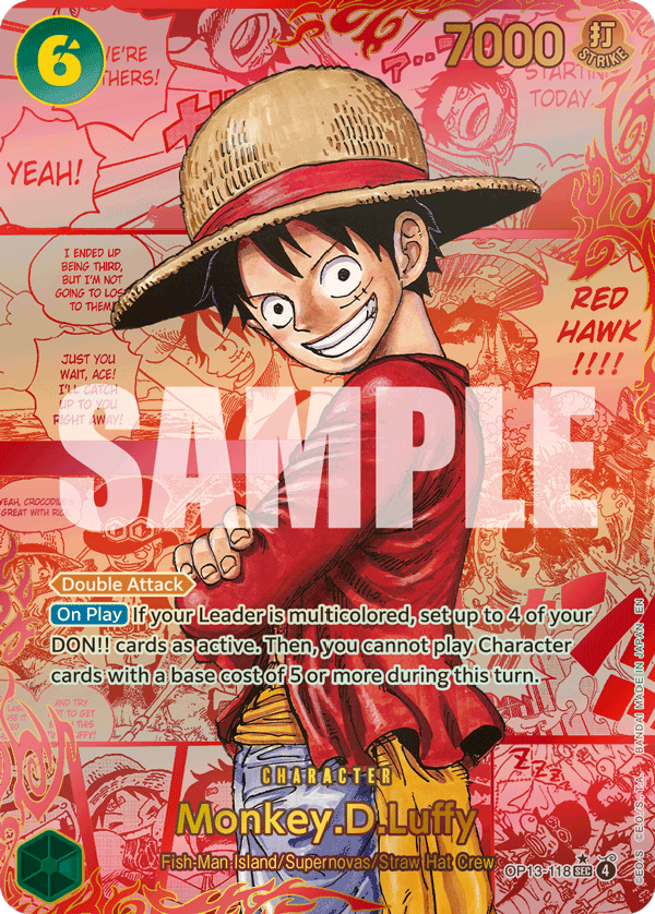 Monkey.D.Luffy (Alternate Art) OP13-118 istek listesi kartı