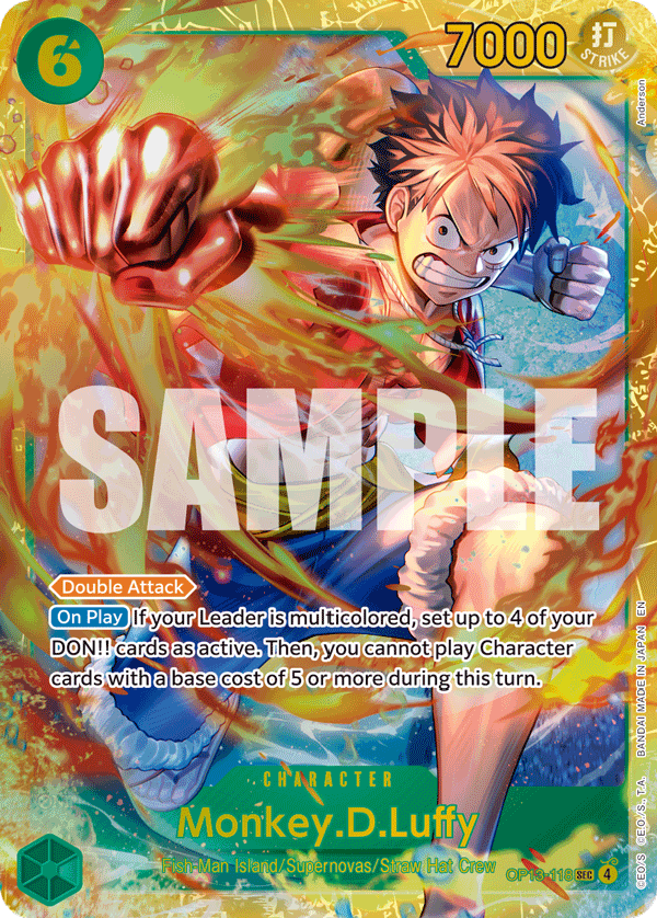 Monkey.D.Luffy OP13-118 - BOOSTER PACK -Carrying on His Will- [OP-13] kart görseli
