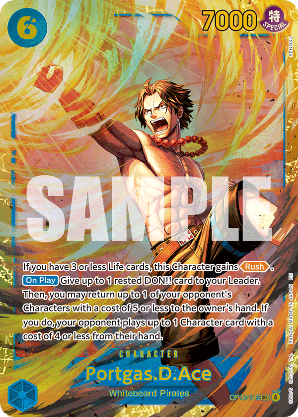 Portgas.D.Ace OP13-119 - BOOSTER PACK -Carrying on His Will- [OP-13] kart görseli