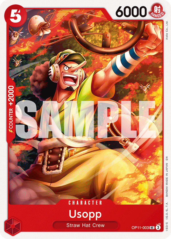 Usopp OP11-003 - BOOSTER PACK -A Fist of Divine Speed- [OP-11] kart görseli