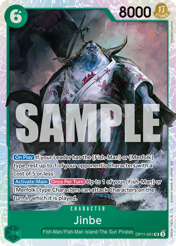 Jinbe OP11-031 - BOOSTER PACK -A Fist of Divine Speed- [OP-11] kart görseli