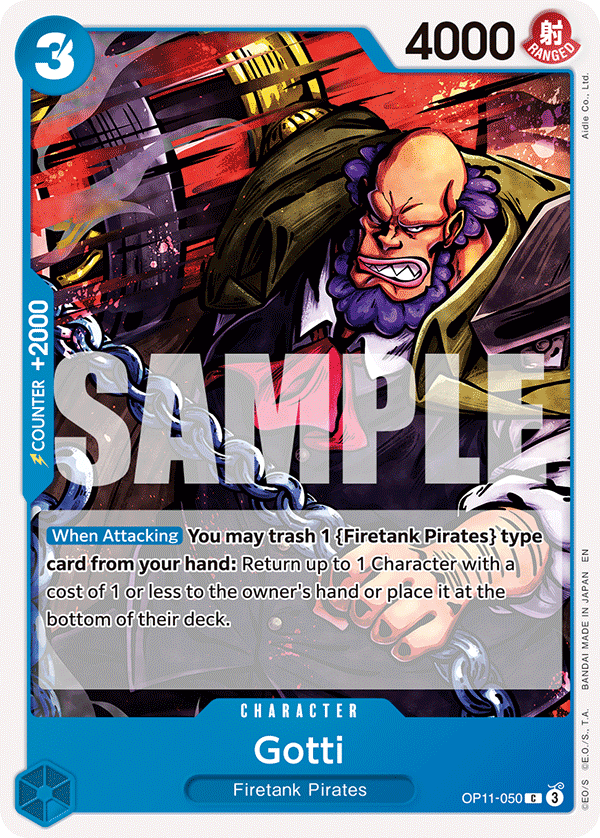 Gotti OP11-050 - BOOSTER PACK -A Fist of Divine Speed- [OP-11] kart görseli