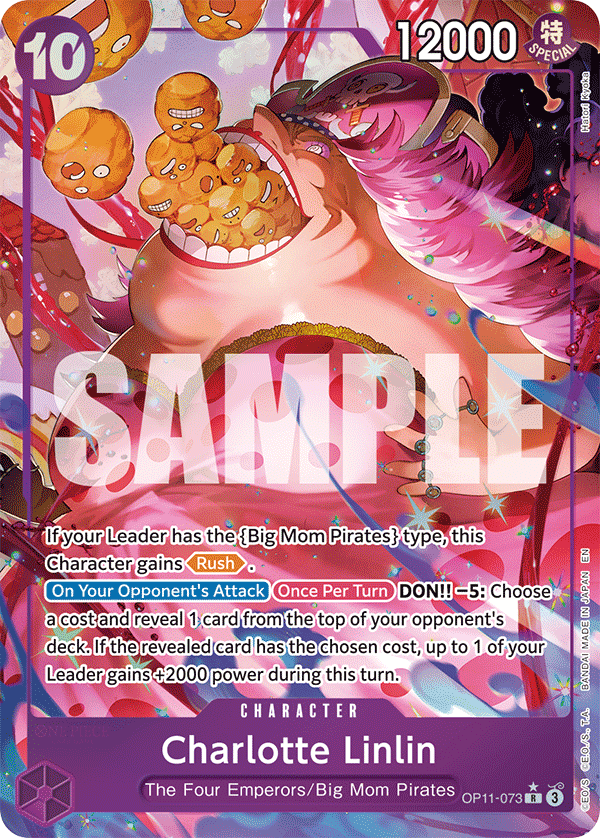 Charlotte Linlin (Alternate Art) OP11-073 - BOOSTER PACK -A Fist of Divine Speed- [OP-11] kart görseli