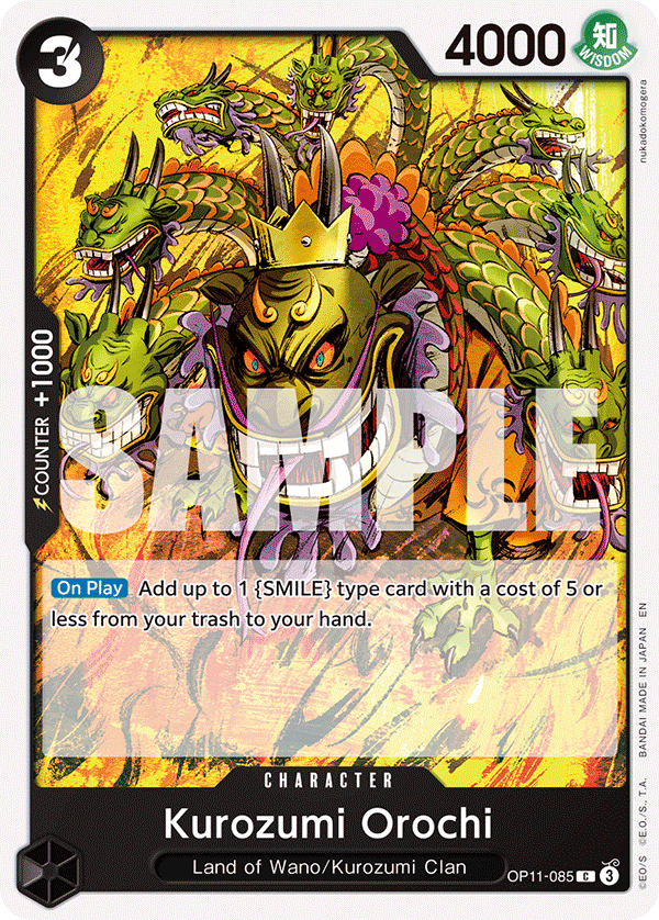 Kurozumi Orochi OP11-085 - BOOSTER PACK -A Fist of Divine Speed- [OP-11] kart görseli