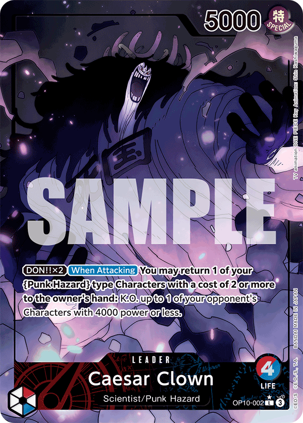 Caesar Clown (Alternate Art) OP10-002 istek listesi kartı
