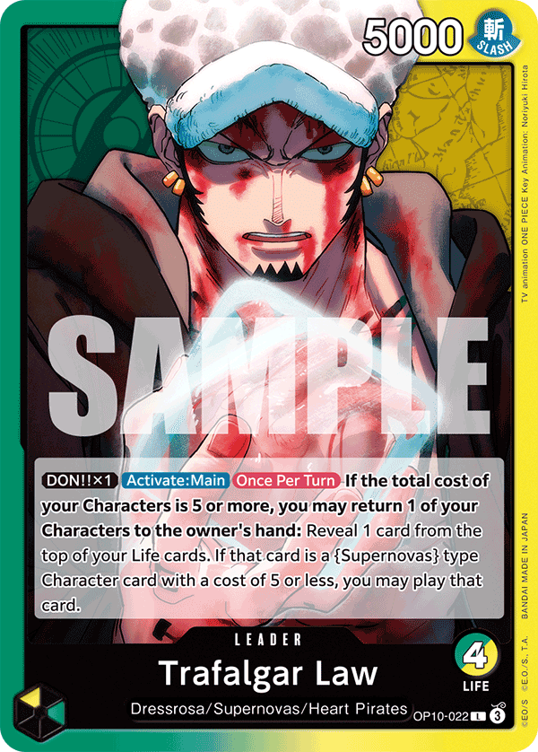 Trafalgar Law OP10-022 - BOOSTER PACK -Royal Blood- [OP-10] kart görseli