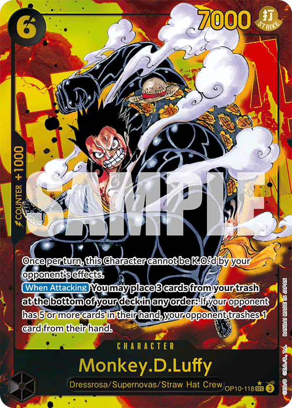 Monkey.D.Luffy (Alternate Art) OP10-118 - BOOSTER PACK -Royal Blood- [OP-10] kart görseli