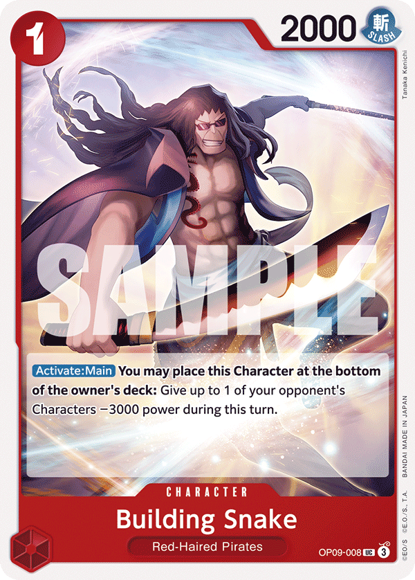 Building Snake OP09-008 - BOOSTER PACK -Emperors in the New World- [OP-09] kart görseli